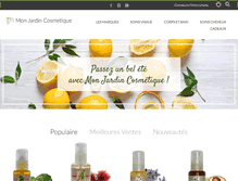 Tablet Screenshot of mon-jardin-cosmetique.com